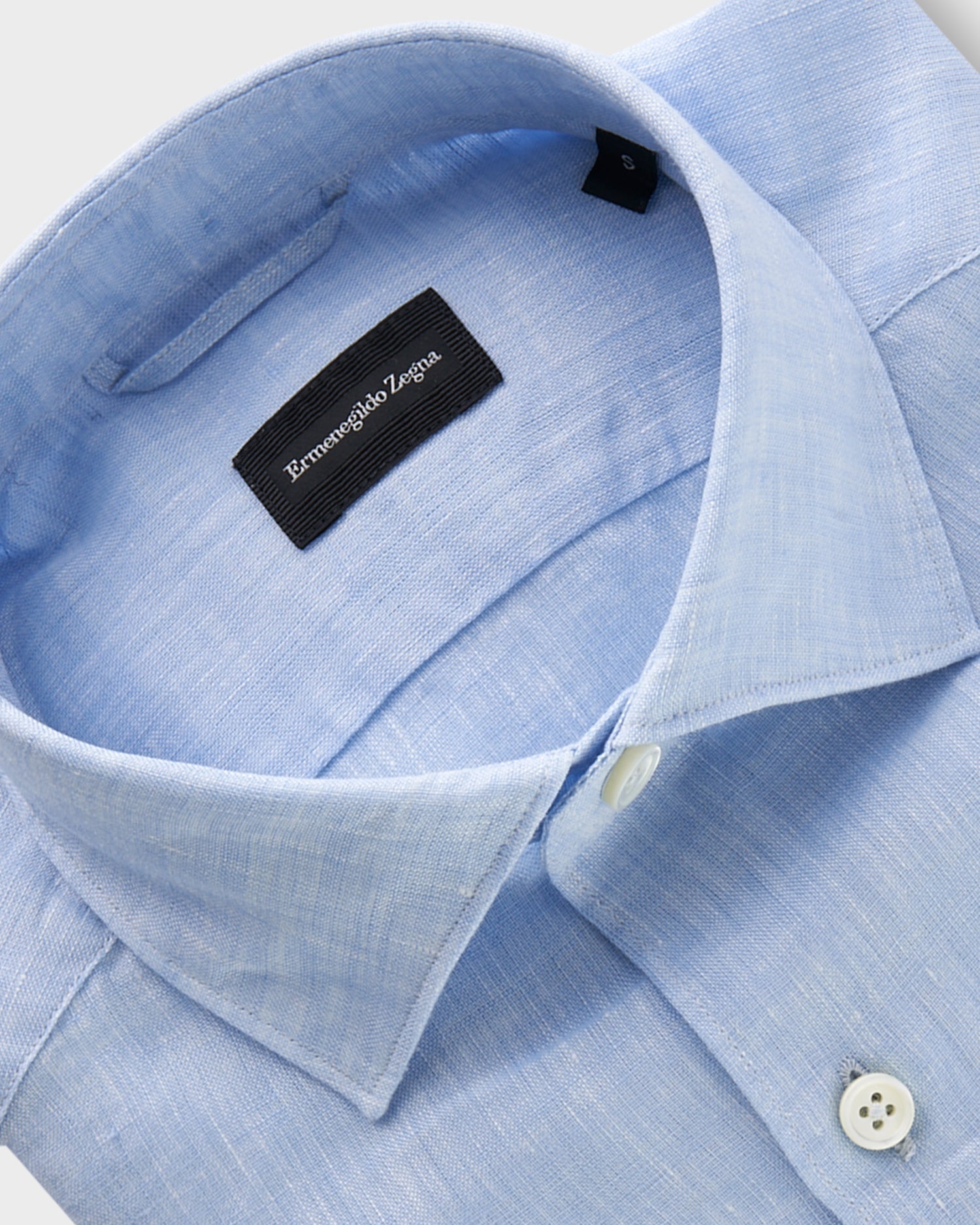 Light Blue Pure Linen Shirt