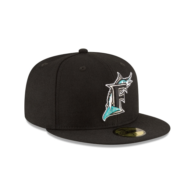 Florida Marlins World Series Black Wool 59FIFTY Fitted Hat