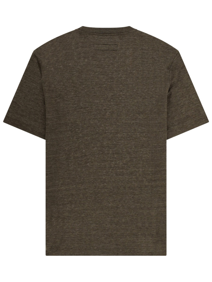 Oasi Linen Textured Crewneck T-Shirt